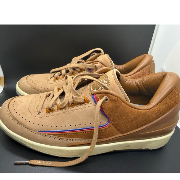 Nike Air Jordan 2 Retro Low Two 18 Rocky Tan Brown-Brit Tan Sz 10 [DV7129-222] main image 6